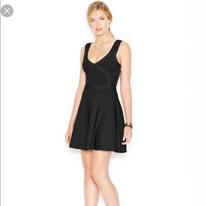 Guess Black Bandage Flare Dress